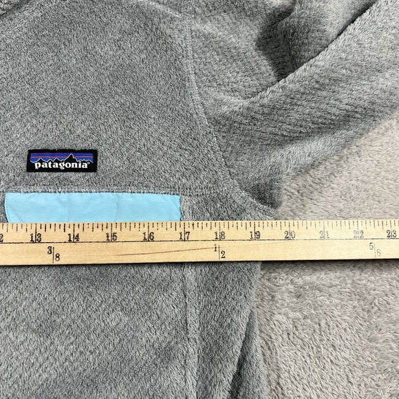 Patagonia Sweater Womens Medium Re Tool Snap-T Pullover Fleece Sweatshirt Gray - Picture 4 of 12